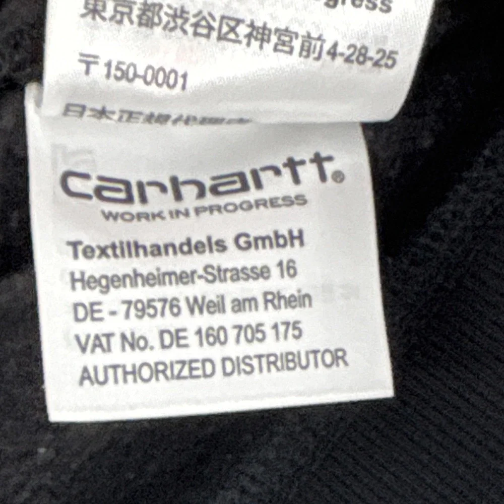 Carhartt WIP Hoodie Chase Sweat Black Men L Work in Progress I026384 Streetwear